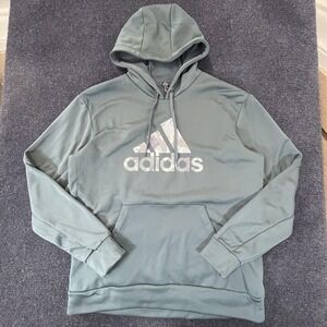 Adidas Hoodie Mens Large Sweatshirt Pullover GG Big Bos GL7038 Athletic Gym